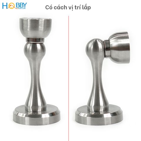 Bộ chặn cửa nam châm hít mạnh inox 304 mẫu khoan Hobby Home Decor CC8