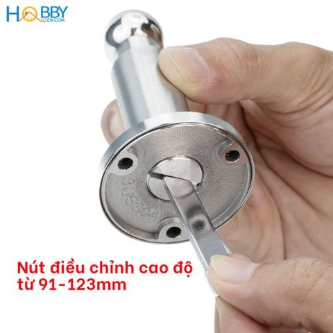 Bộ chặn cửa nam châm inox 304 điều chỉnh cao độ Hobby home decor CC11