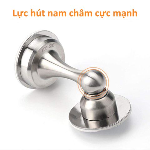 Bộ chặn cửa nam châm chống va đạp inox 304 dán Hobby Home Decor CC1