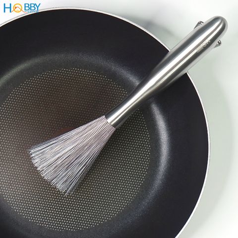 Chổi cọ rửa xoang nồi tay cầm tiện dụng inox 304 Hobby home decor CVS1