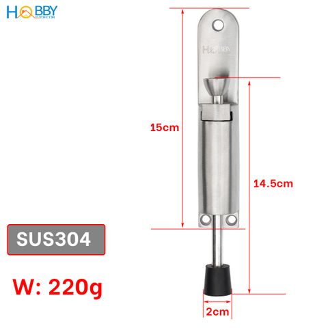 Chốt chặn cửa chống va đập 2 chiều inox 304 Hobby home decor CCD2
