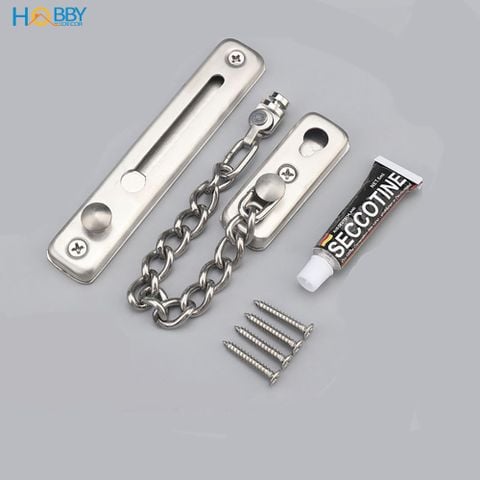 Chốt cửa dây xích an toàn cho phòng ngủ inox 304 HOBBY Home Decor KLC