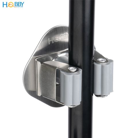Combo 2 móc treo cán chổi dán tường inox 304 Hobby home decor CV3