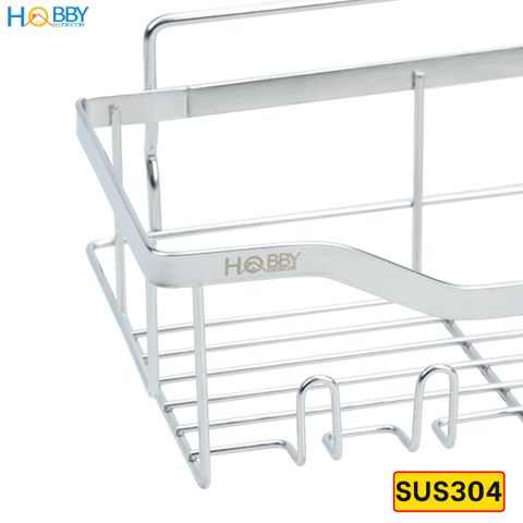 Bộ 5 kệ để đồ phòng tắm đa năng dán tường Hobby home decor K5MT inox 304