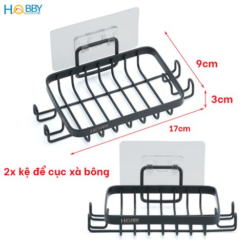 Bộ 5 kệ đựng xà phòng bàn chải đa năng dán tường Hobby home decor KM5D