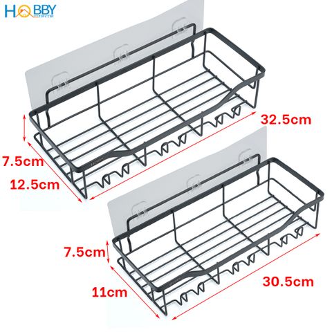 Bộ 5 kệ đựng xà phòng bàn chải đa năng dán tường Hobby home decor KM5D