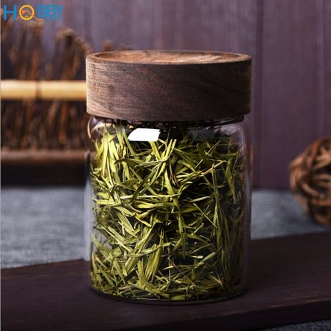 Hũ thủy tinh đựng gia vị nắp gỗ vặn kín HOBBY Home Decor HUNG2 - 3 size tùy chọn