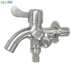 Củ sen lạnh 2 van xả đóng mở HOBBY Home Decor CS3 inox 304 ren 21