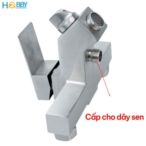 Củ sen nóng lạnh có núm vặn tiện dụng inox 304 Hobby home decor CSNL6