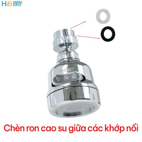 Đầu nối vòi rửa chén tăng áp 3 chế độ phun Hobby home decor VSTA5
