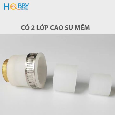 Đầu nối ren đồng và cao su non Hobby home decor DNCS1