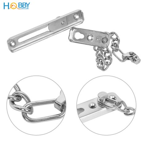 Chốt cửa dây xích an toàn cho phòng ngủ inox 304 HOBBY Home Decor KLC