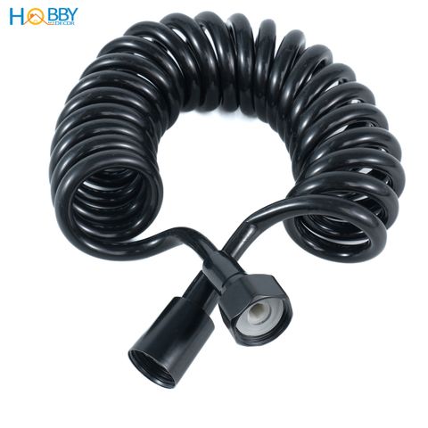Dây sen lò xo màu đen cho vòi xịt đầu ốc inox 304 Hobby home decor LXD