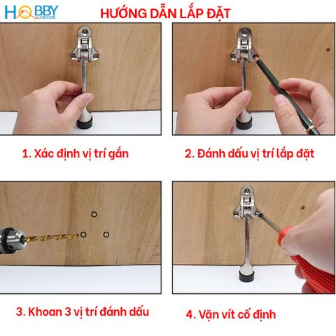 Chặn cửa chân móng ngựa đầu cao su chống trượt Hobby Home Decor CMG2