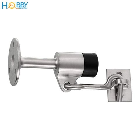 Đồ chặn cửa bảo vệ tường có móc treo giữ cửa Hobby home decor CC10 inox 304 cho gió mạnh