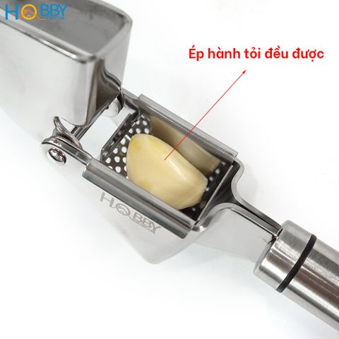 Dụng cụ ép hành tỏi băm nhuyễn inox 304 Hobby Home Decor BT1