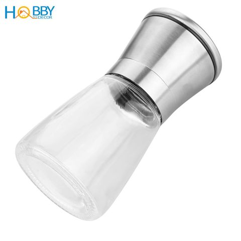 Lọ xay tiêu cầm tay Hobby Home Decor XT bình thủy tinh nắp inox 304