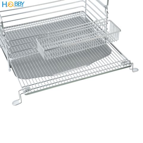 Kệ chén đa năng 2 tầng gác chậu inox 304 Hobby home decor KC5