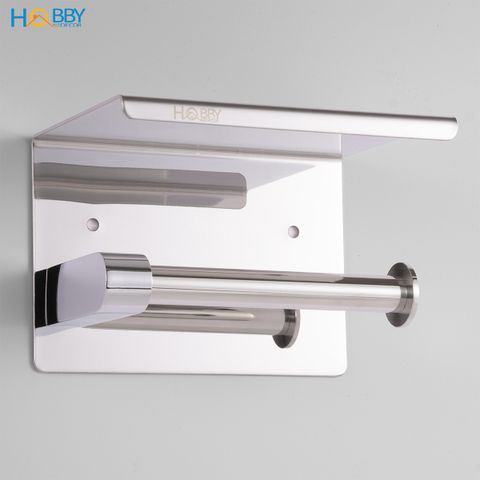 Kệ để cuộn giấy vệ sinh có mái che inox 304 bóng Hobby home decor G23