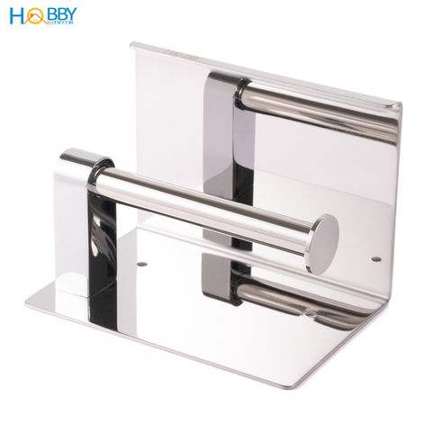 Kệ để cuộn giấy vệ sinh có mái che inox 304 bóng Hobby home decor G23