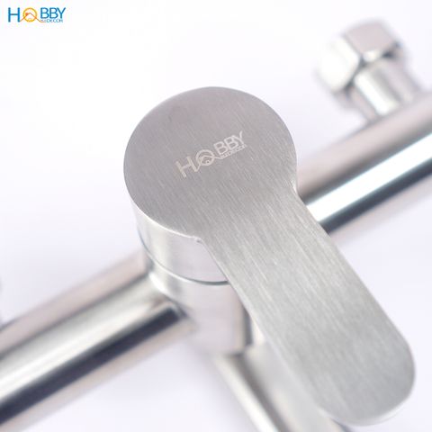 Vòi rửa chén nóng lạnh gắn tường Inox 304 Hobby Home Decor ANL1