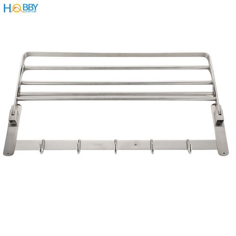 Kệ để khăn tắm quần áo đa năng gắn tường inox 304 Hobby Home Decor GTK