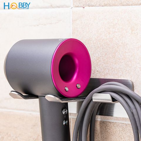 Giá treo máy sấy tóc inox 304 gắn tường Hobby Home Decor MS3PC