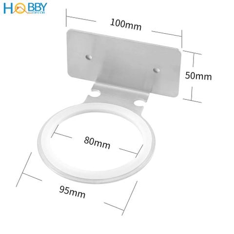 Giá treo máy sấy tóc Inox 304 dán tường Hobby home decor MS2