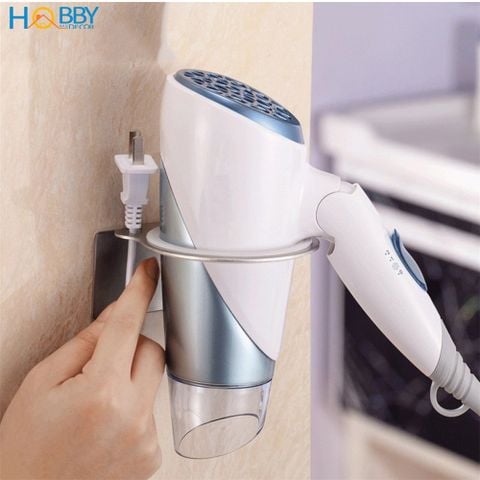 Giá treo máy sấy tóc Inox 304 dán tường Hobby home decor MS2