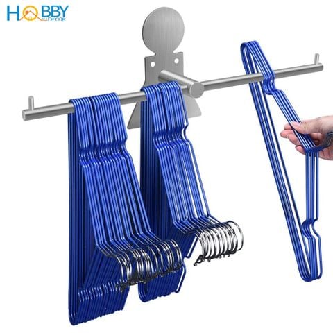 Giá treo móc phơi quần áo gắn tường inox 304 Hobby home decor GPM3