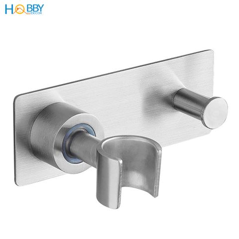 Giá treo vòi sen có móc treo inox 304 dán tường Hobby home decor SIM