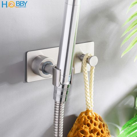 Giá treo vòi sen có móc treo inox 304 dán tường Hobby home decor SIM
