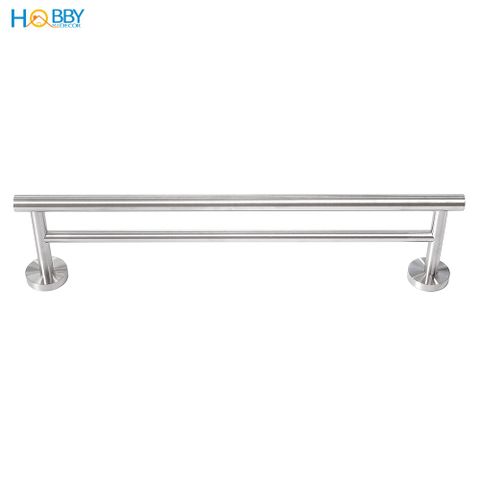 Giá treo khăn tắm quần áo có 2 thanh inox 304 Hobby Home Decor 2TT60