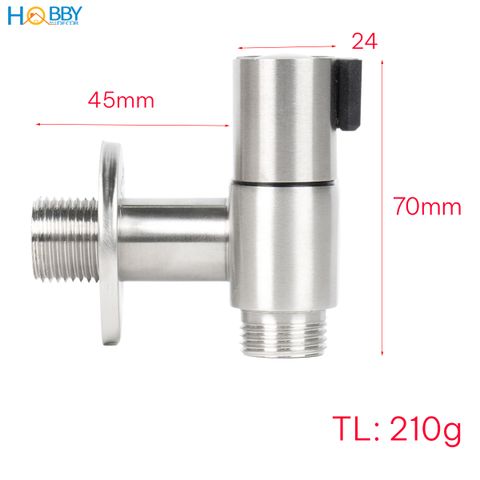 Van chia nước 2 đầu cho bồn cầu và vòi xịt inox 304 Hobby home decor VIN5