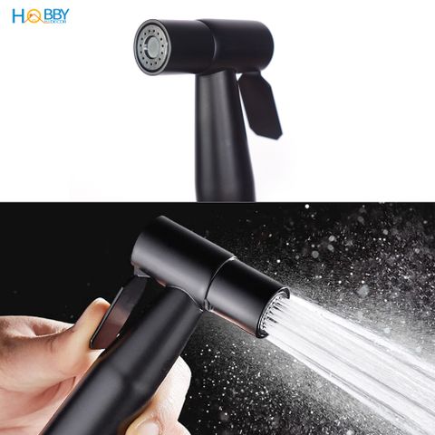 Bộ vòi xịt toilet inox 304 màu đen Hobby Home Decor VSR5 có van chia nước