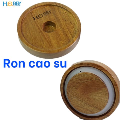 Hủ thủy tinh đựng hạt nắp gỗ kín Hobby home decor HUNG3