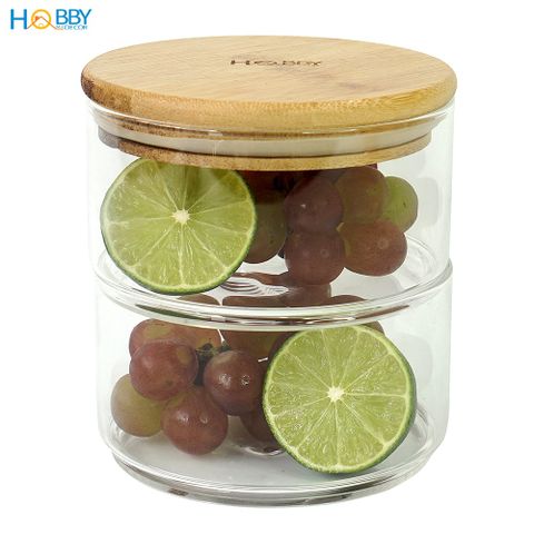Hủ thủy tinh đựng thực phẩm nhiều tầng tùy chọn Hobby Home Decor HTT1