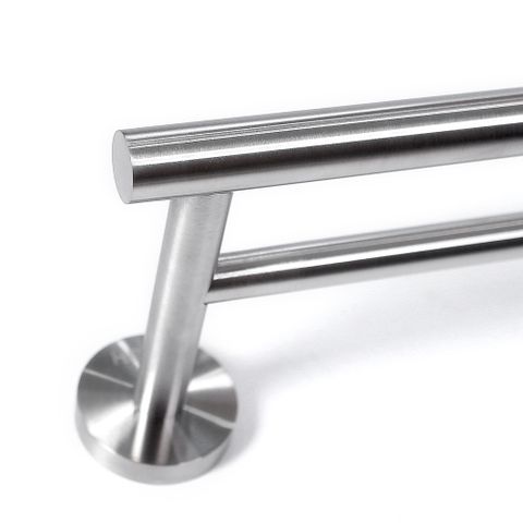 Giá treo khăn tắm quần áo có 2 thanh inox 304 Hobby Home Decor 2TT60