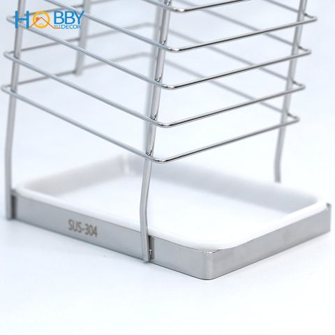 Kệ để dao kéo nhà bếp inox 304 có khay nhựa Hobby Home Decor DD25