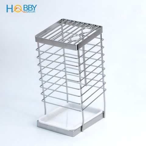 Kệ để dao kéo nhà bếp inox 304 có khay nhựa Hobby Home Decor DD25