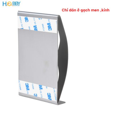Kệ để bàn chải 2 ngăn dán tường inox 304 Hobby home decor KBC2
