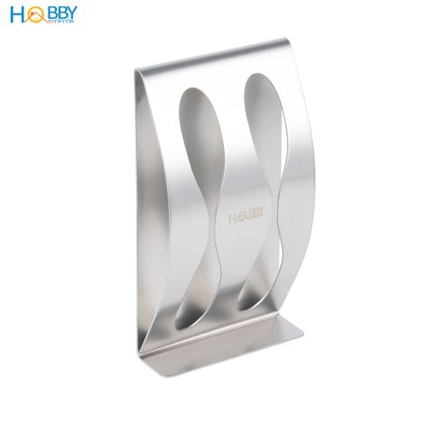 Kệ để bàn chải 2 ngăn dán tường inox 304 Hobby home decor KBC2
