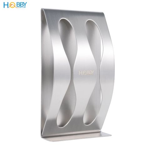 Kệ để bàn chải 2 ngăn dán tường inox 304 Hobby home decor KBC2