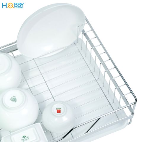Kệ chén đa năng kèm ống đũa inox 304 Hobby home decor KC8