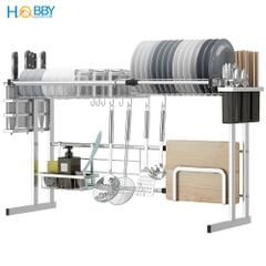 Kệ chén đa năng gác chậu rửa 6 ngăn inox 304 Hobby Home Decor KC6N