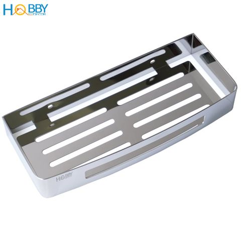 Kệ chữ nhật để đồ phòng tắm inox 304 mẫu khoan Hobby Home Decor KCN2