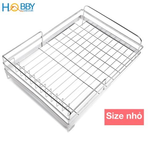 Kệ để chén bát inox 304 có khay nhựa ống đũa Hobby Home Decor KC1