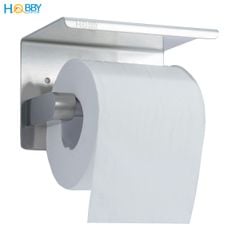 Kệ đựng cuộn giấy vệ sinh có mái che dán tường inox 304 Hobby Home Decor G3