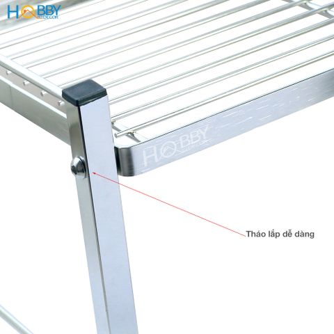 Kệ để đồ nhà bếp 1 tầng đặt trong tủ bếp đa năng Hobby Home Decor KB1T