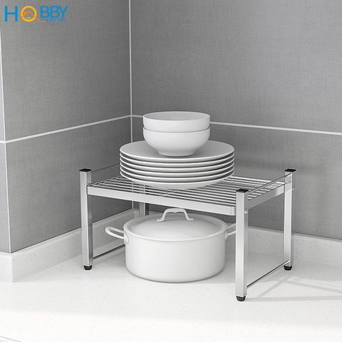Kệ để đồ nhà bếp 1 tầng đặt trong tủ bếp đa năng Hobby Home Decor KB1T